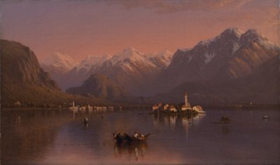 Lago Maggiore, Italia, 1858 de Sanford Robinson Gifford